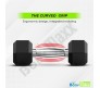 BODY MAXX 3 KG X 2 RUBBER COATED PROFESSIONAL EXERCISE HEX DUMBBELLS